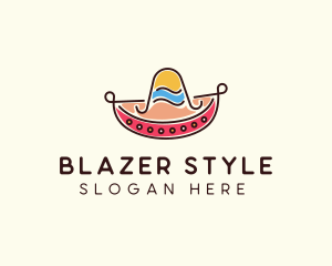 Mexican Sombrero Hat logo design