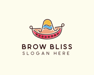 Mexican Sombrero Hat logo design