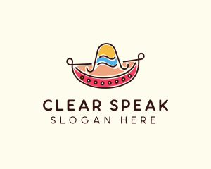 Mexican Sombrero Hat logo design