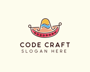 Mexican Sombrero Hat logo design