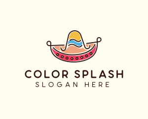 Mexican Sombrero Hat logo design