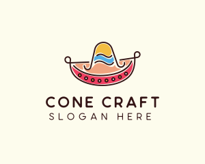 Mexican Sombrero Hat logo design