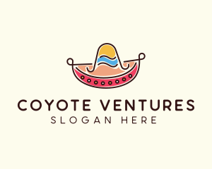 Mexican Sombrero Hat logo design