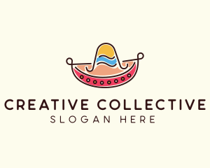 Mexican Sombrero Hat logo design