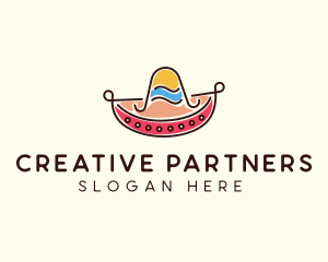 Mexican Sombrero Hat logo design