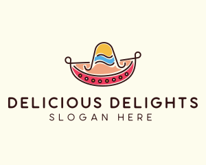 Mexican Sombrero Hat logo design