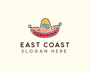 Mexican Sombrero Hat logo design