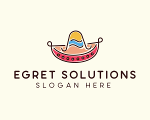 Mexican Sombrero Hat logo design