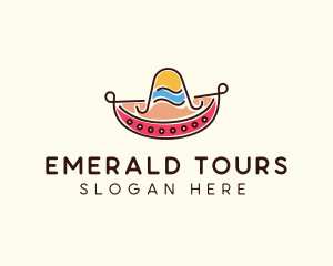 Mexican Sombrero Hat logo design