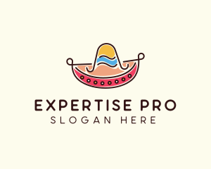 Mexican Sombrero Hat logo design