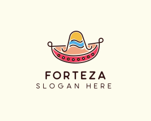 Mexican Sombrero Hat logo design