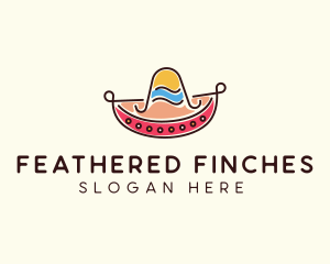 Mexican Sombrero Hat logo design