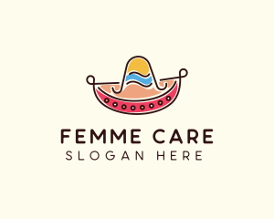 Mexican Sombrero Hat logo design