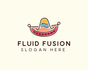 Mexican Sombrero Hat logo design