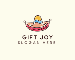 Mexican Sombrero Hat logo design