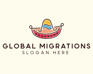 Mexican Sombrero Hat logo design