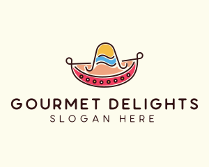 Mexican Sombrero Hat logo design