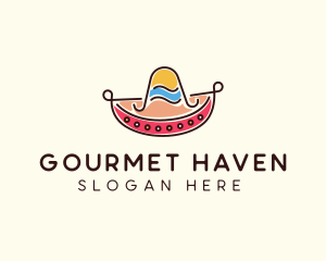 Mexican Sombrero Hat logo design