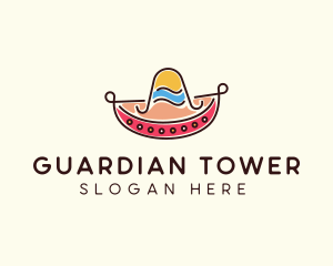 Mexican Sombrero Hat logo design