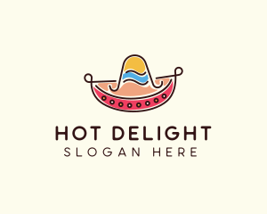 Mexican Sombrero Hat logo design