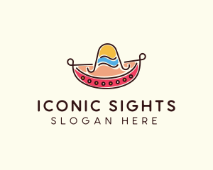 Mexican Sombrero Hat logo design