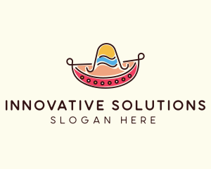 Mexican Sombrero Hat logo design