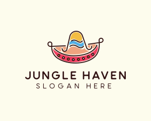 Mexican Sombrero Hat logo design