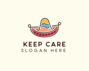 Mexican Sombrero Hat logo design