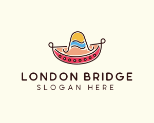 Mexican Sombrero Hat logo design