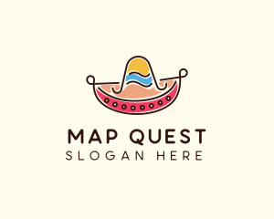 Mexican Sombrero Hat logo design