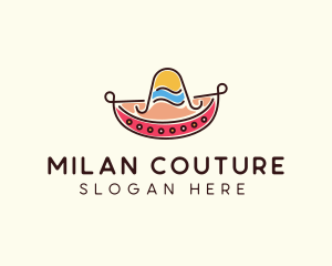 Mexican Sombrero Hat logo design