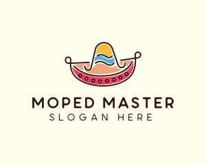 Mexican Sombrero Hat logo design