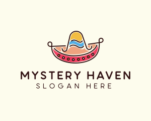 Mexican Sombrero Hat logo design