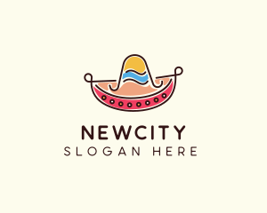 Mexican Sombrero Hat logo design