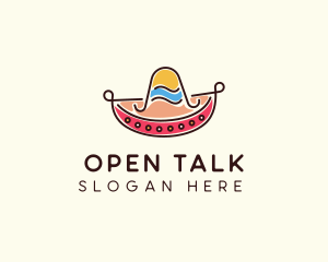 Mexican Sombrero Hat logo design