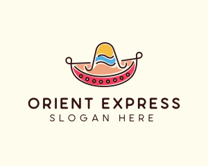 Mexican Sombrero Hat logo design