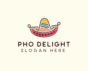 Mexican Sombrero Hat logo design