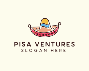 Mexican Sombrero Hat logo design