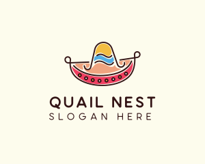 Mexican Sombrero Hat logo design