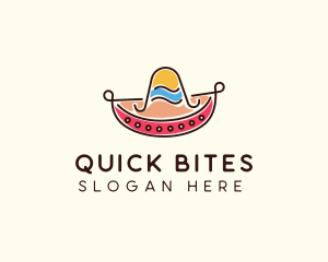 Mexican Sombrero Hat logo design