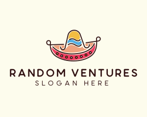 Mexican Sombrero Hat logo design