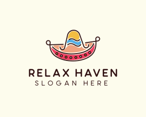 Mexican Sombrero Hat logo design