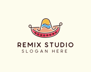 Mexican Sombrero Hat logo design