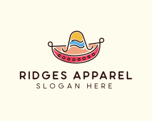 Mexican Sombrero Hat logo design