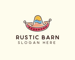 Mexican Sombrero Hat logo design