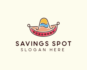 Mexican Sombrero Hat logo design