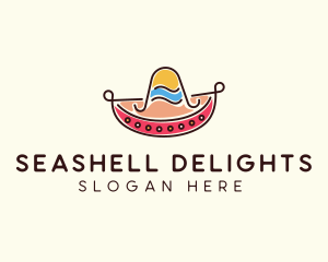 Mexican Sombrero Hat logo design