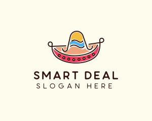 Mexican Sombrero Hat logo design