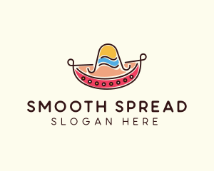 Mexican Sombrero Hat logo design