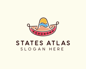 Mexican Sombrero Hat logo design